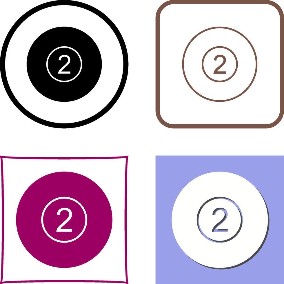 Pool Ball Icon Design vector