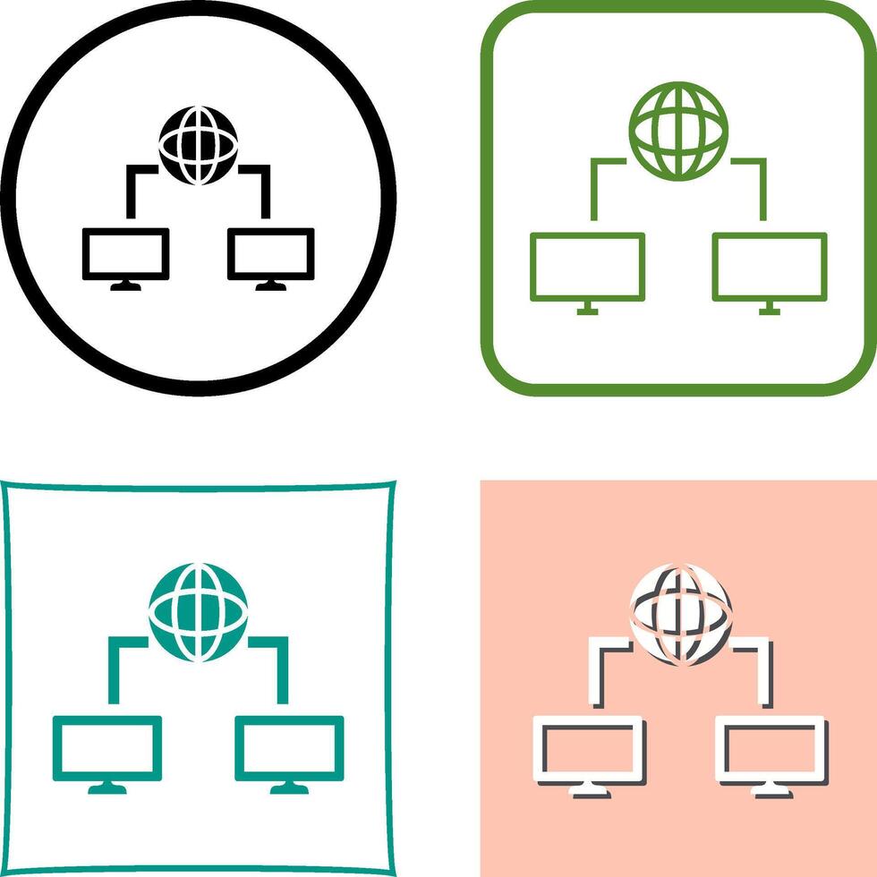 Unique Internet Connectivity Icon Design vector