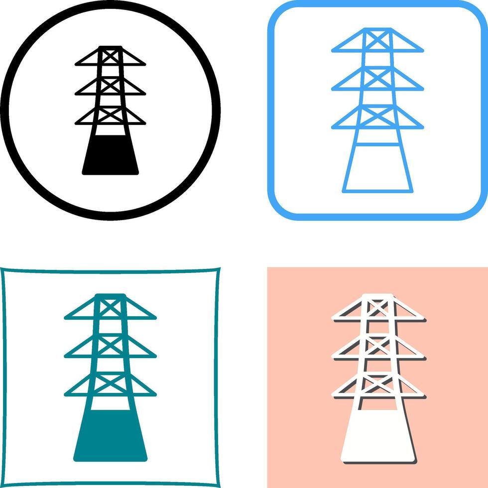 Unique Tower Icon Design vector
