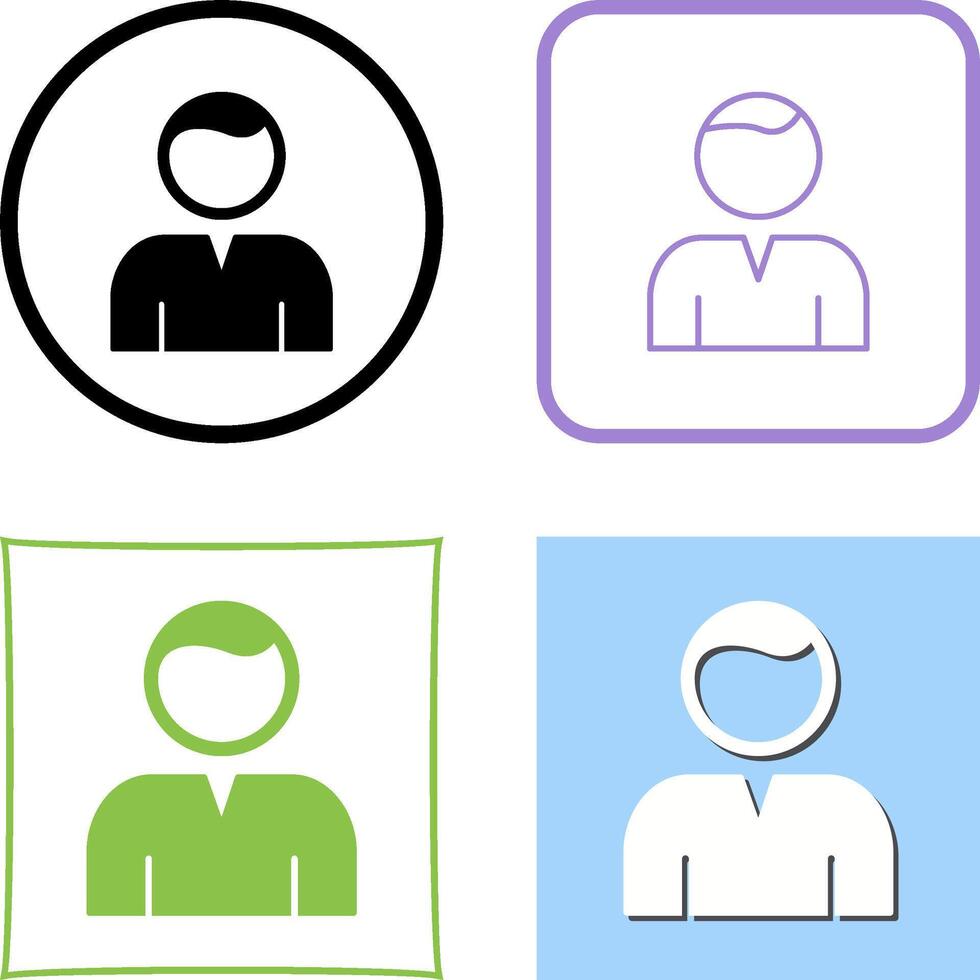 Unique User Icon Design vector