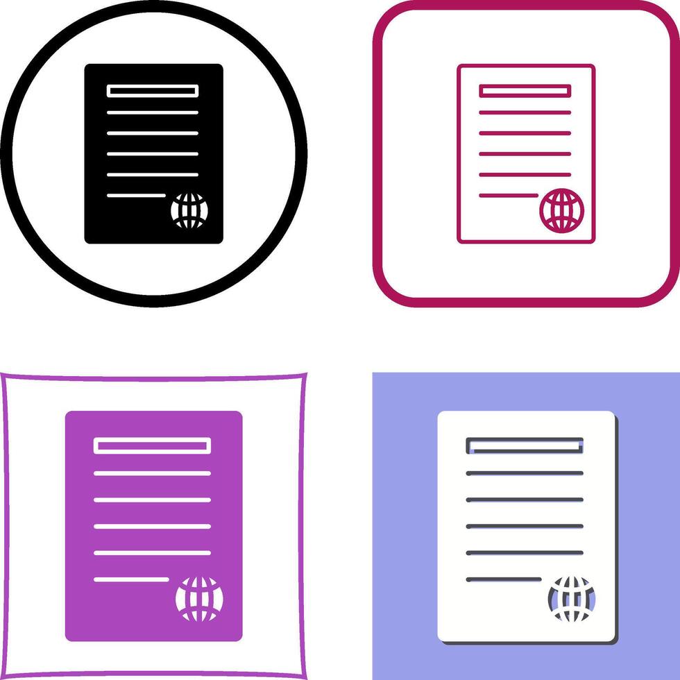 Unique Press Releases Icon Design vector