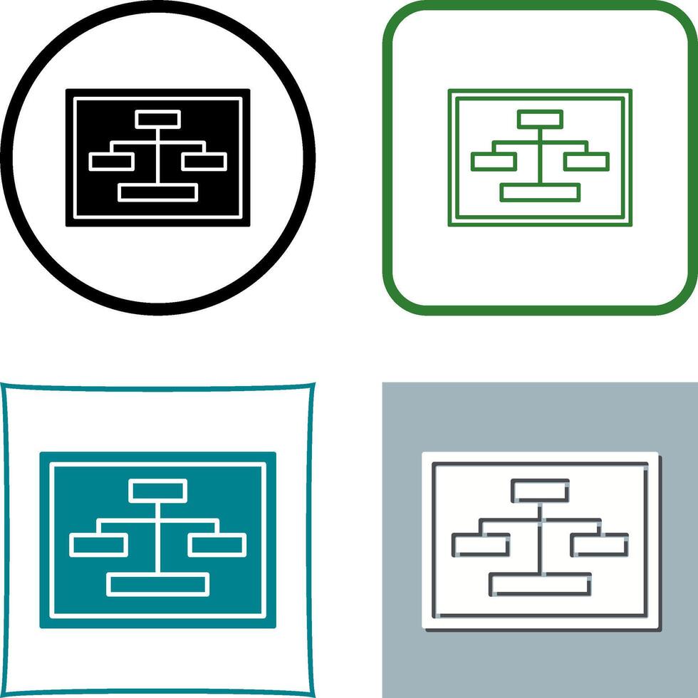 Unique Seo Structure Icon Design vector