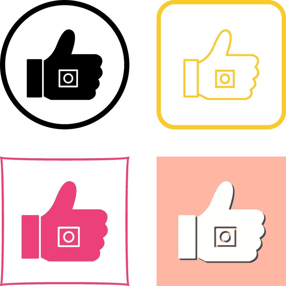 Unique Like Marketing Icon Design vector