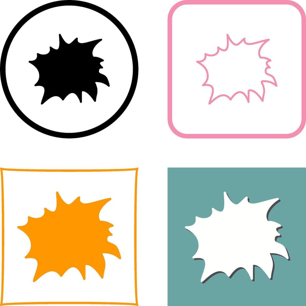 Unique Explosion Icon Design vector