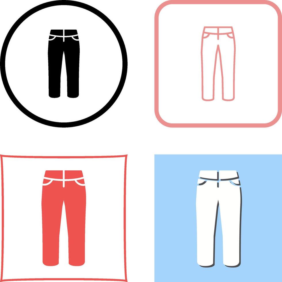 Trousers Icon Design vector