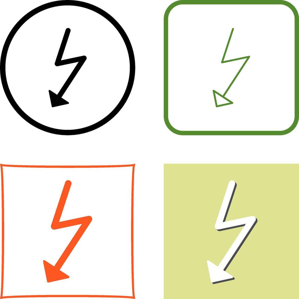 Unique Flash Icon Design vector