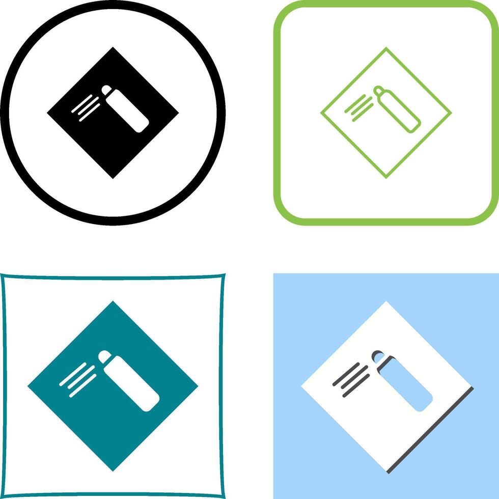 Pressurized Cylinder Icon Design vector