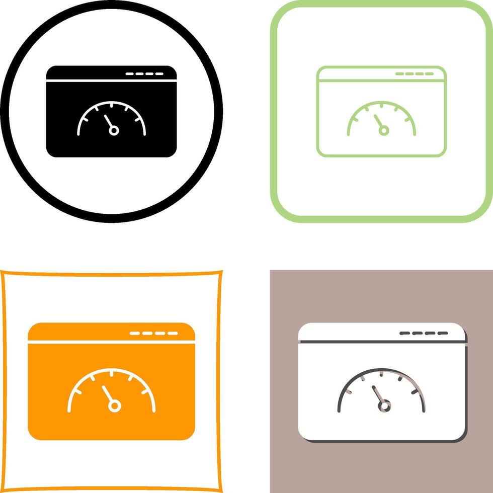 Page Speed Icon Design vector