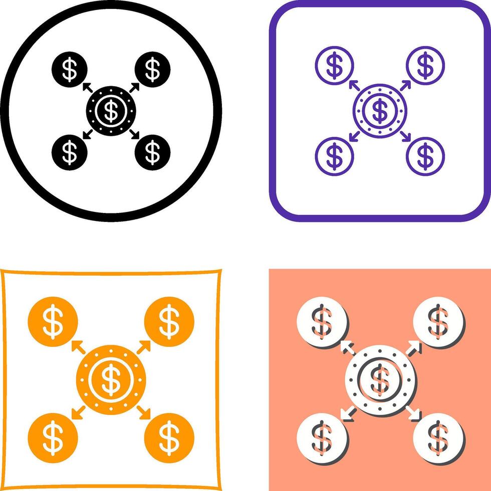 Distribution Icon Design vector