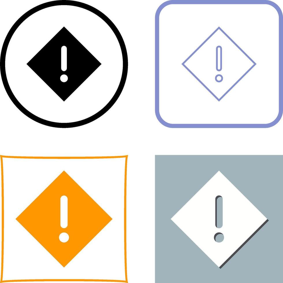 Warning Icon Design vector
