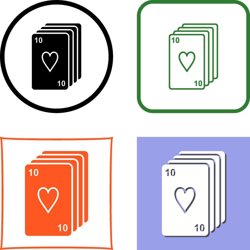 Deck of Cards Icon Design vector