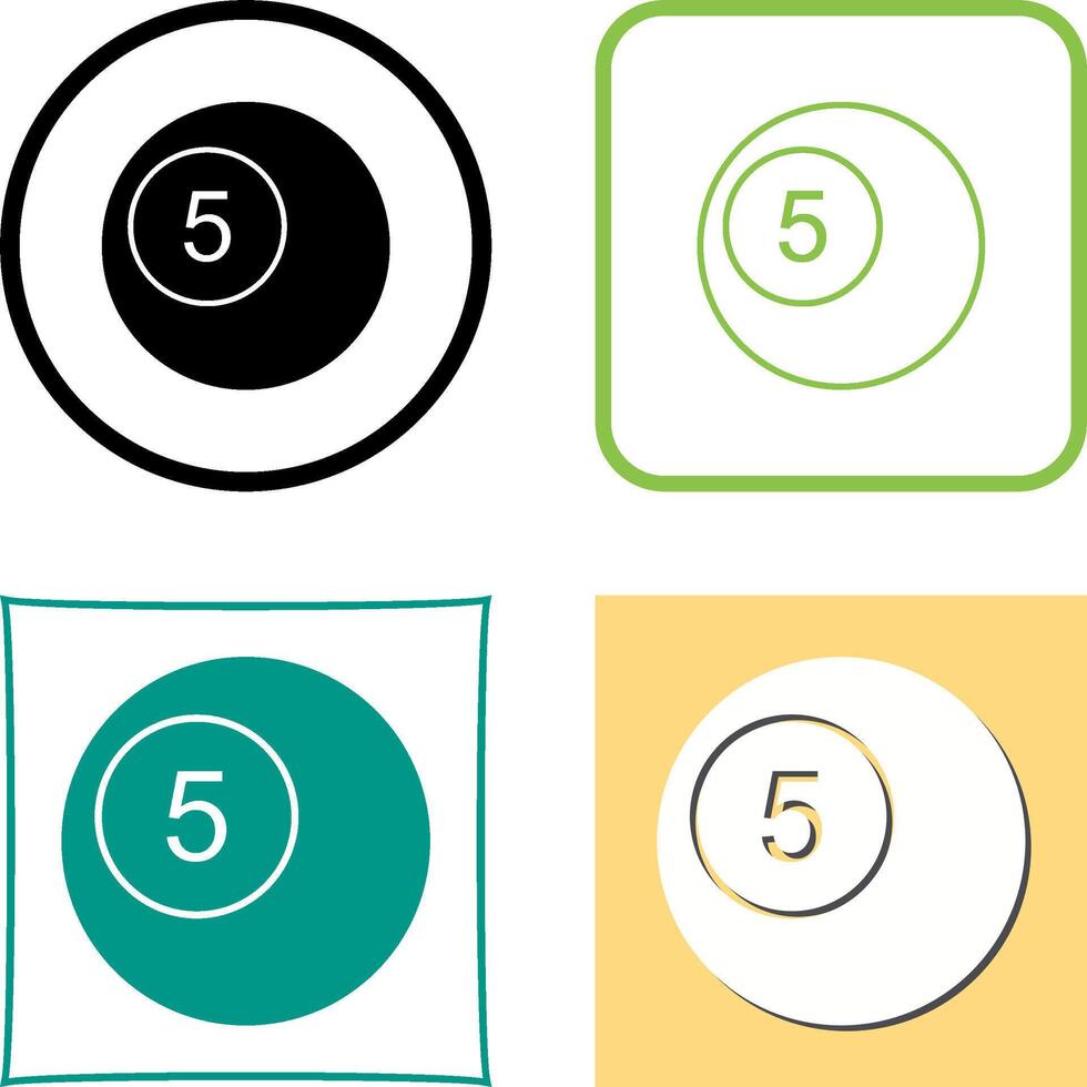 Pool Balls Icon Design vector