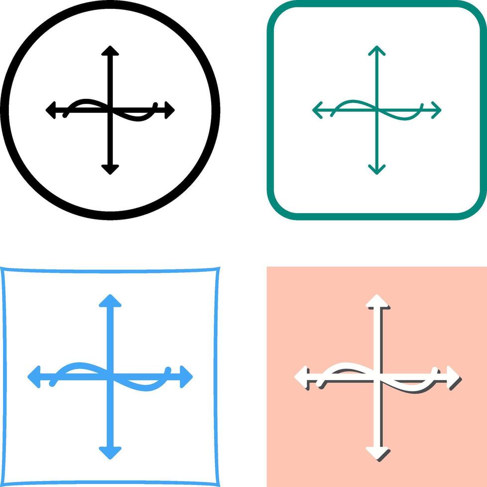 Unique Graph Icon Design vector