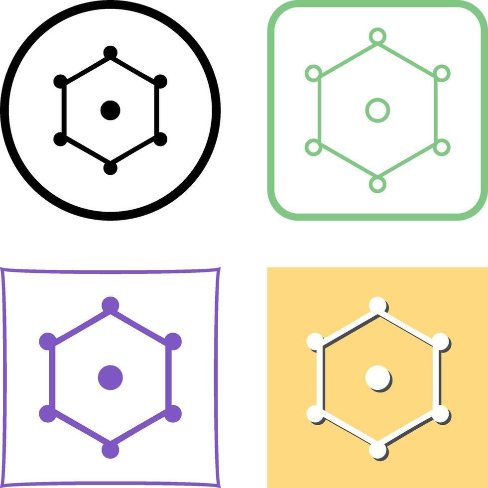 Unique Nodes Icon Design vector