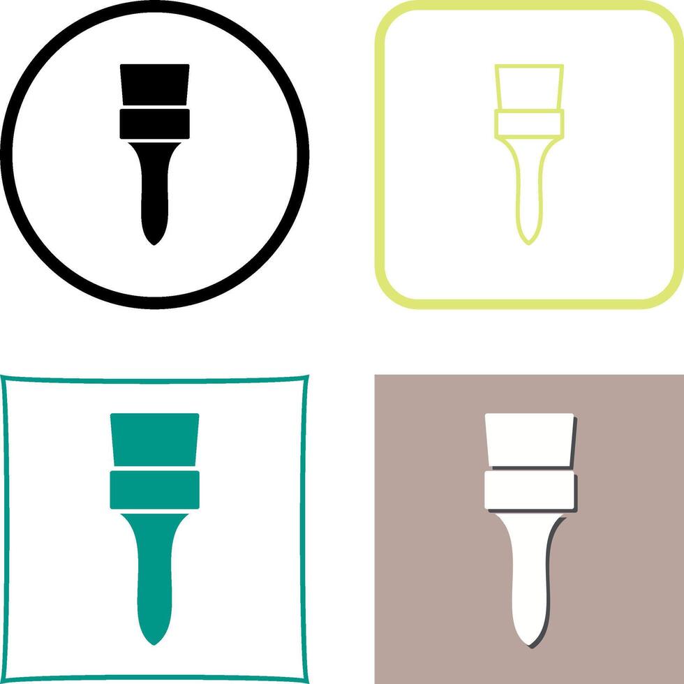 Unique Brush Icon Design vector