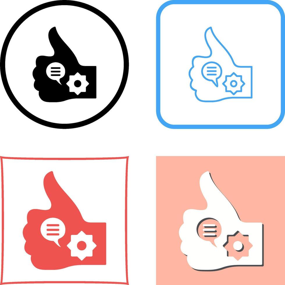 Unique Like Marketing Icon Design vector
