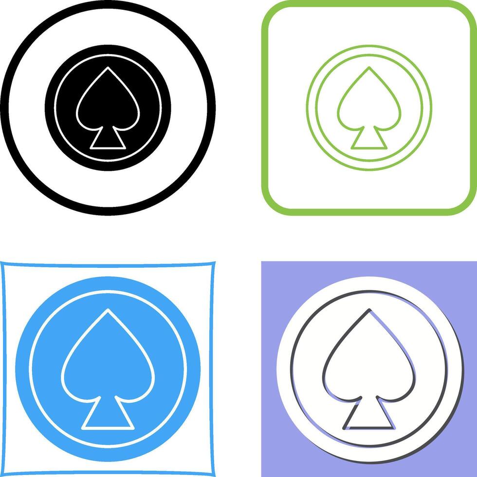 Unique Spade Icon Design vector