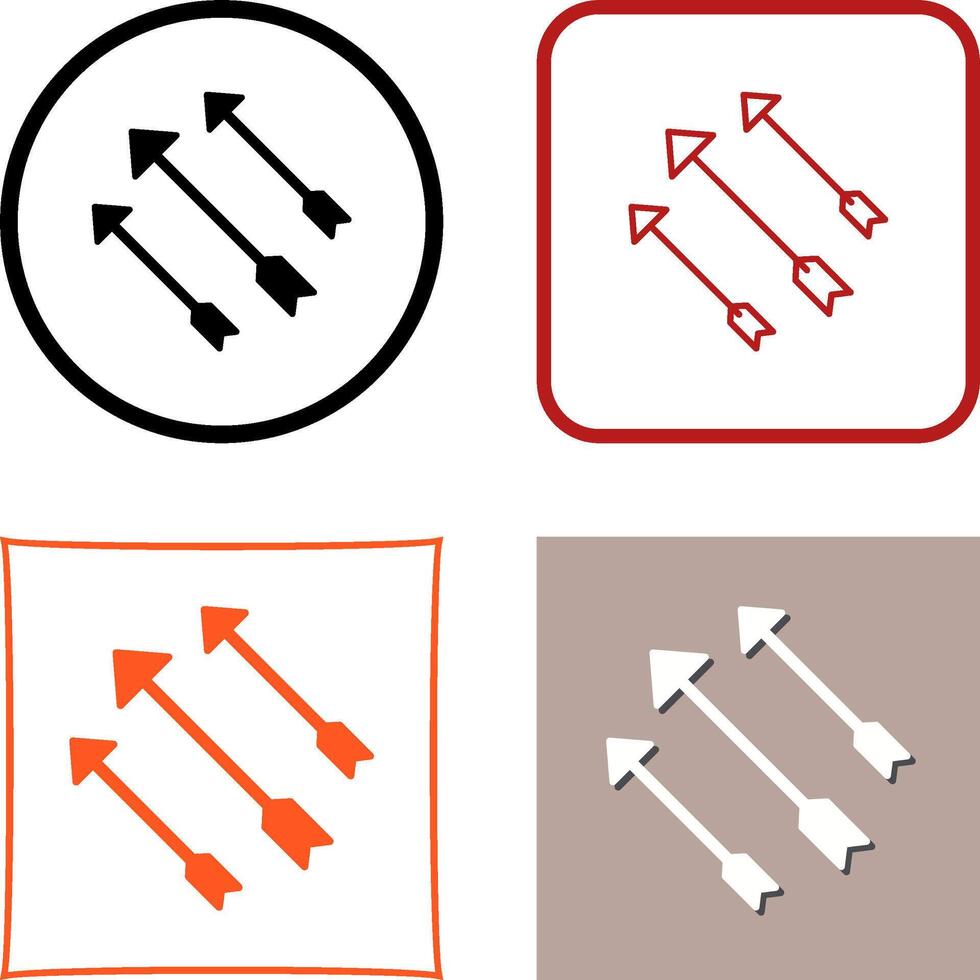 Unique Arrows Icon Design vector