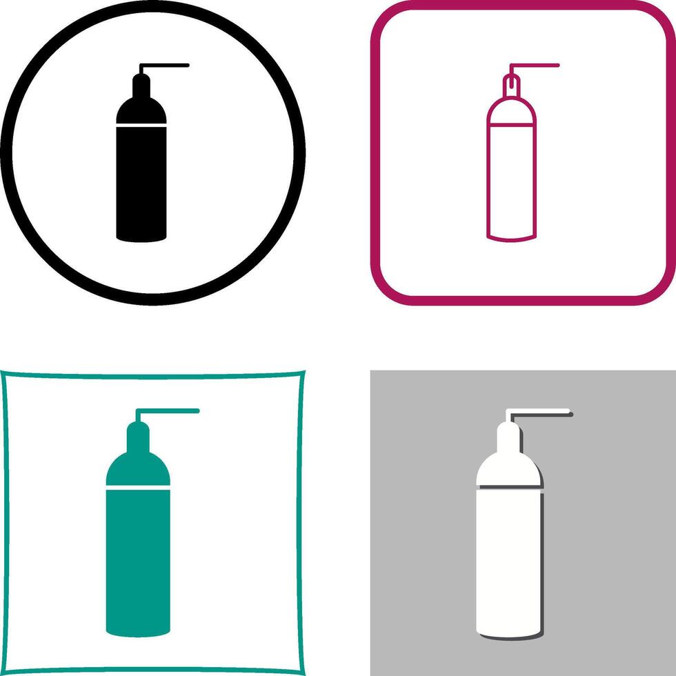 Unique Oxygen Tanks Icon Design vector