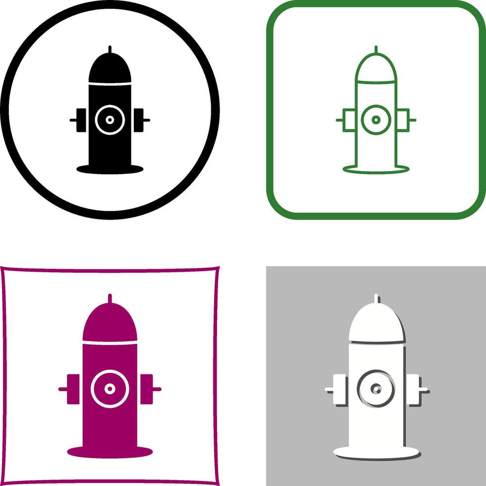 Unique Hydrant Icon Design vector