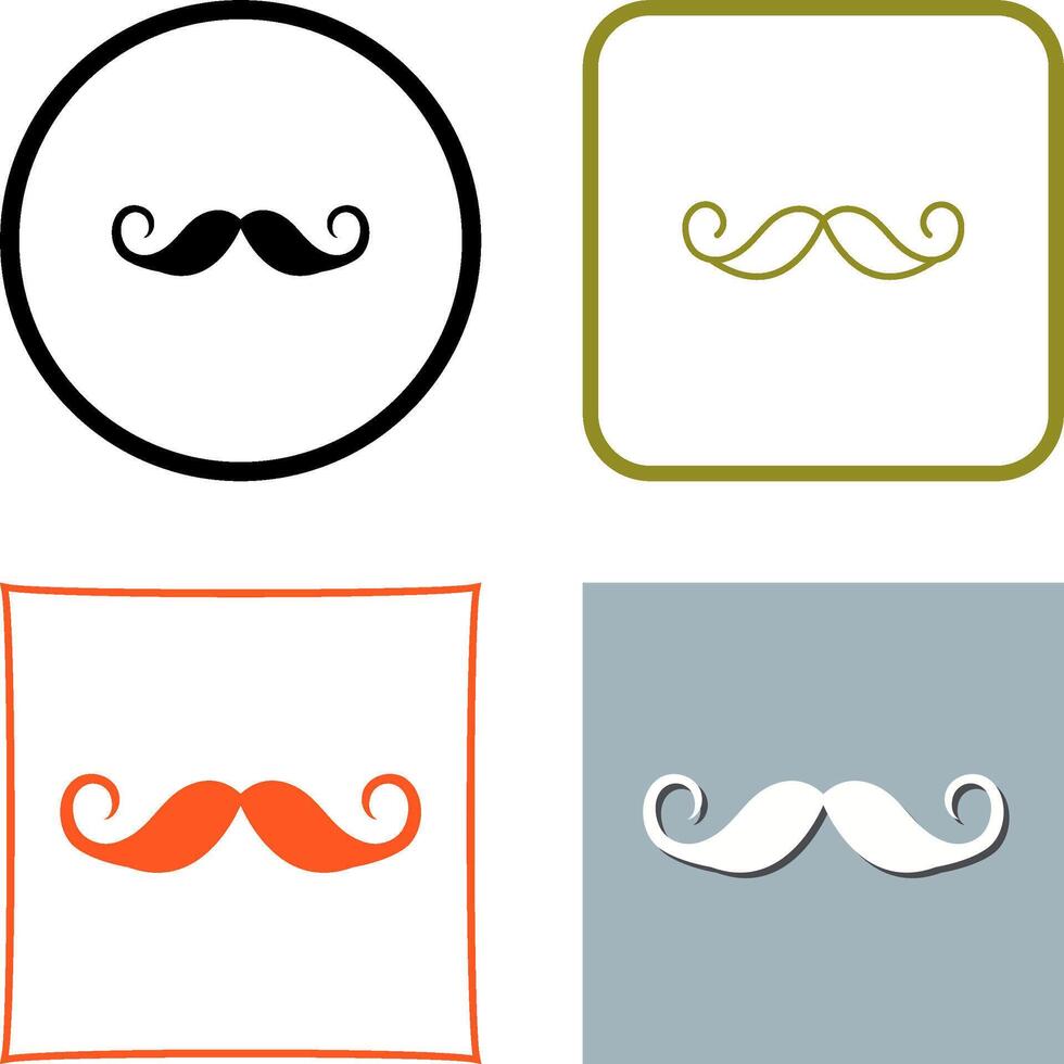 Moustache Icon Design vector