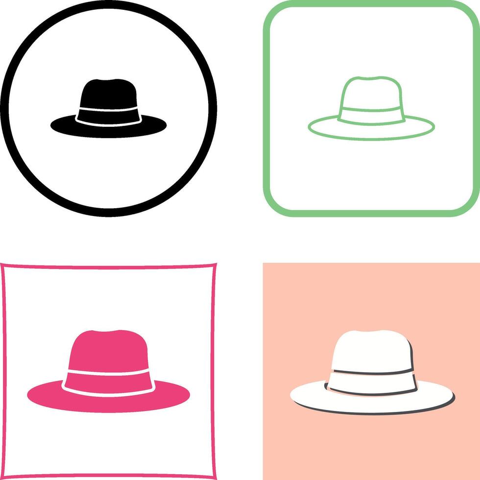 Women's Hat Icon Design vector
