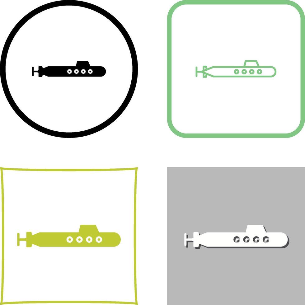 Submarine Icon Design vector