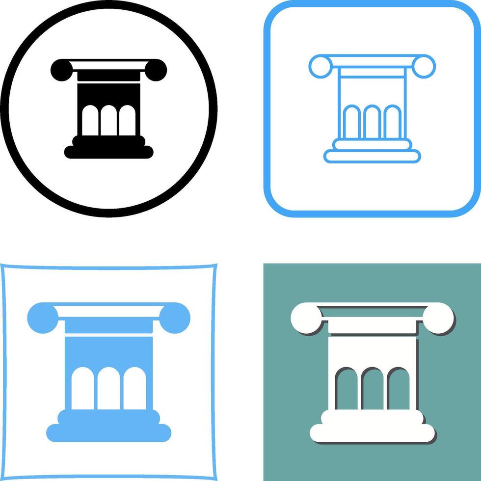 Roman Law Icon Design vector