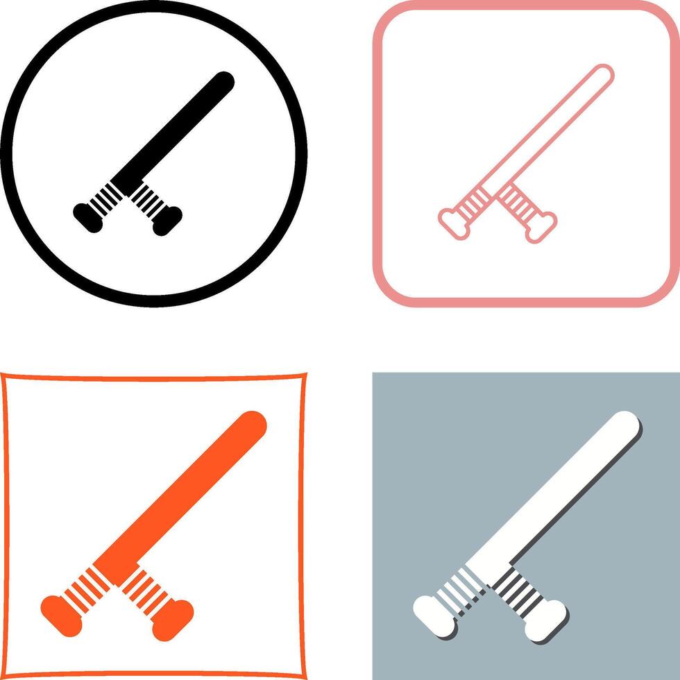 Baton Icon Design vector