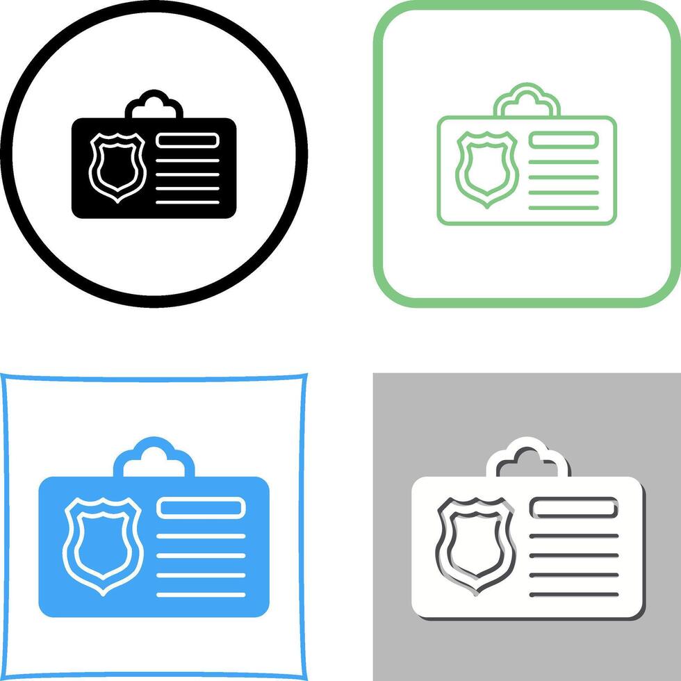 Id Card Icon Design vector
