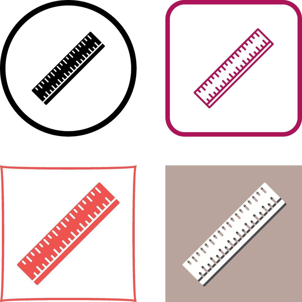 Ruler Icon Design vector