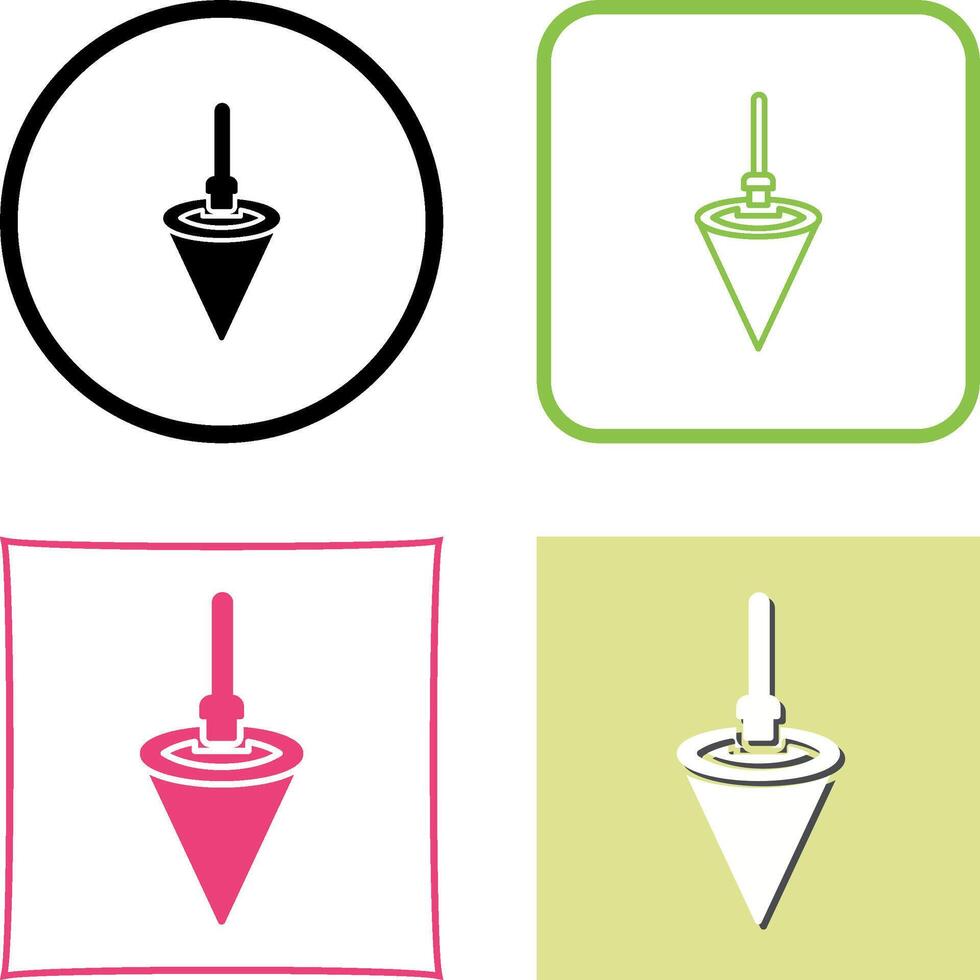 Plumb Bob Icon Design vector