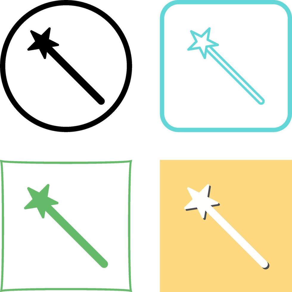 Unique Magic Icon Design vector
