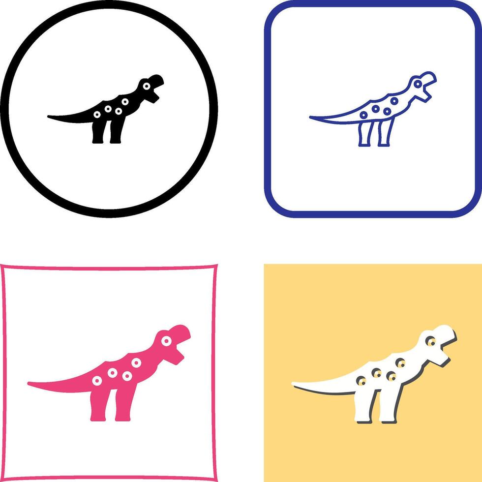 Dinosaur Icon Design vector