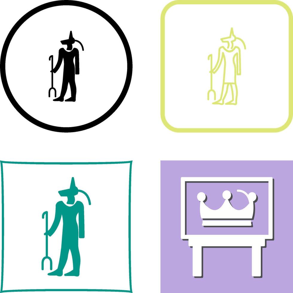Egyptian god Icon Design vector