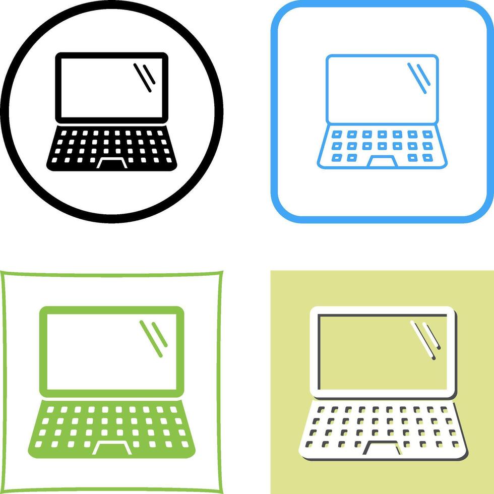 Laptop Icon Design vector