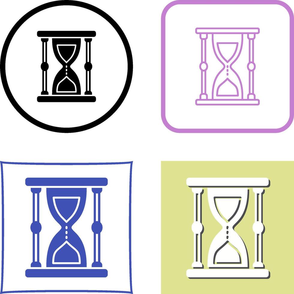 Hourglass Icon Design vector