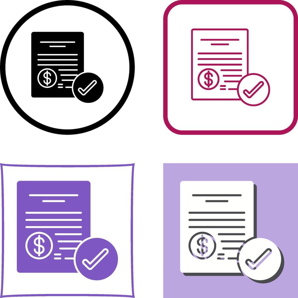 Paid Icon Design vector