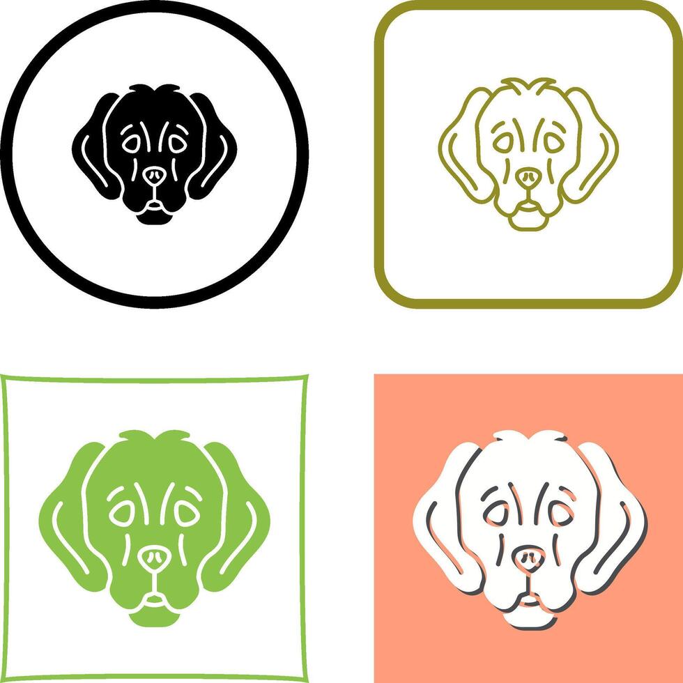 Dog Icon Design vector