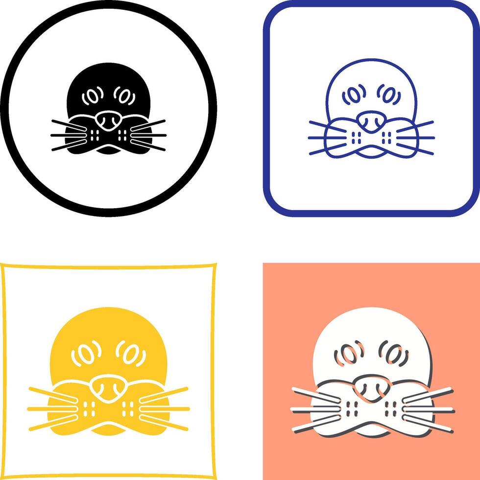 Seal Icon Design vector