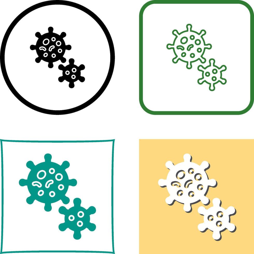 Virus Icon Design vector