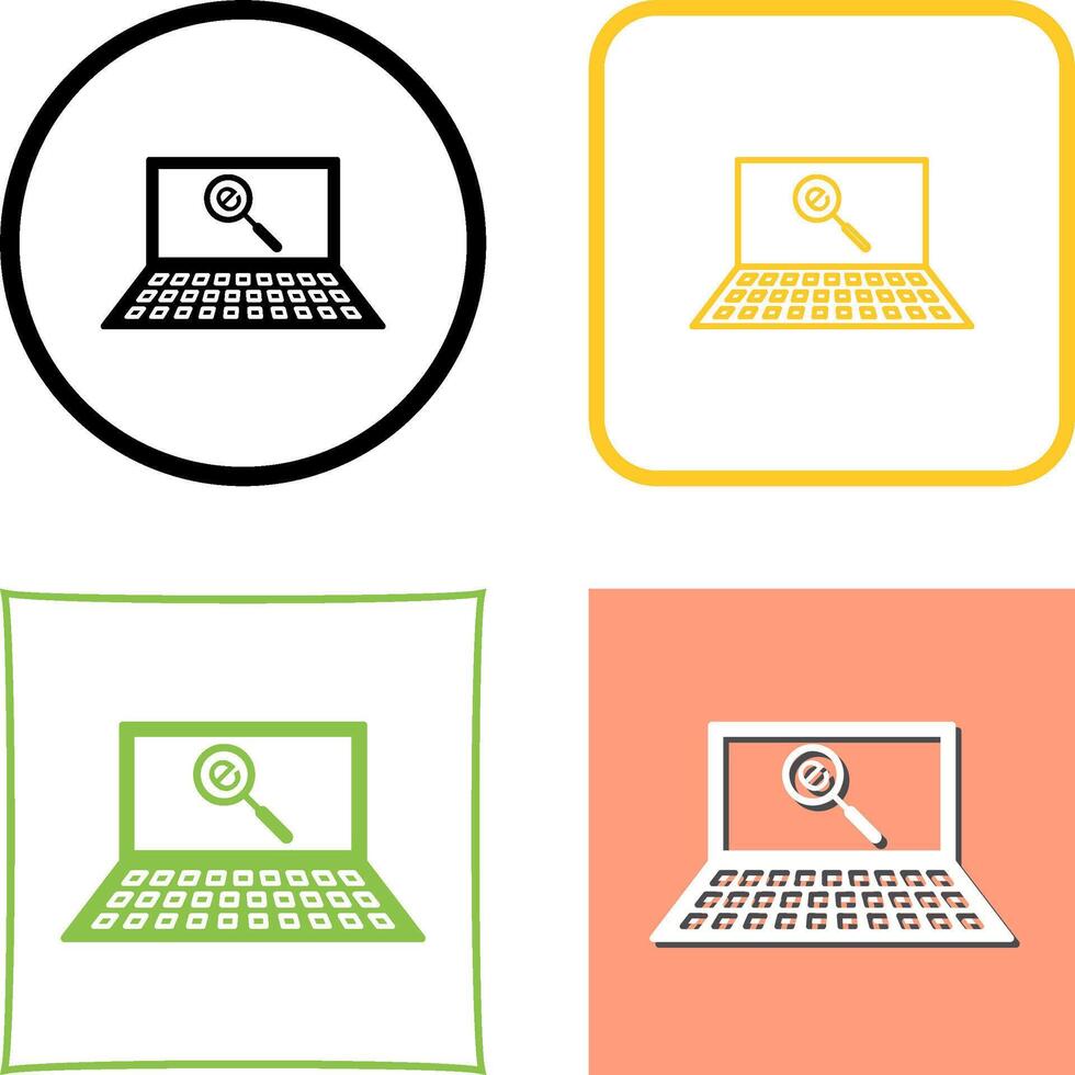Unique Find on Internet Icon Design vector