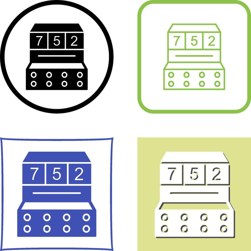 Slot Machine Icon Design vector