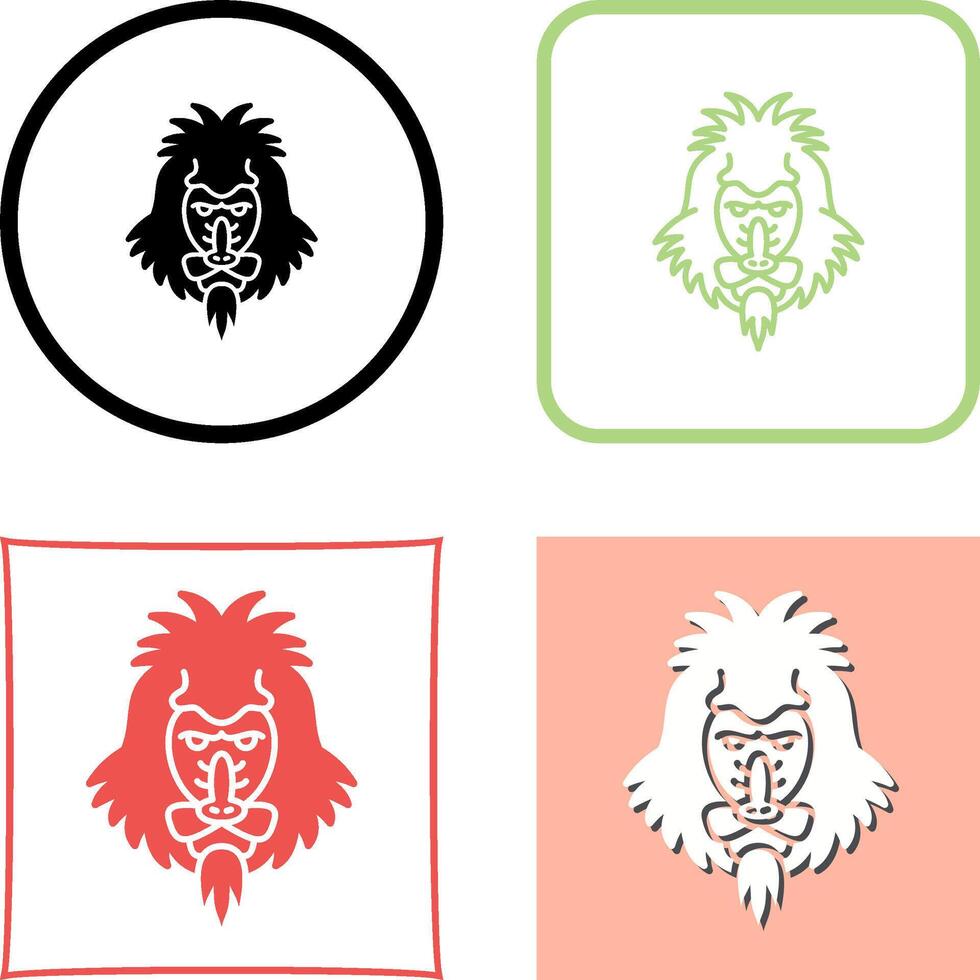 Mandrill Icon Design vector