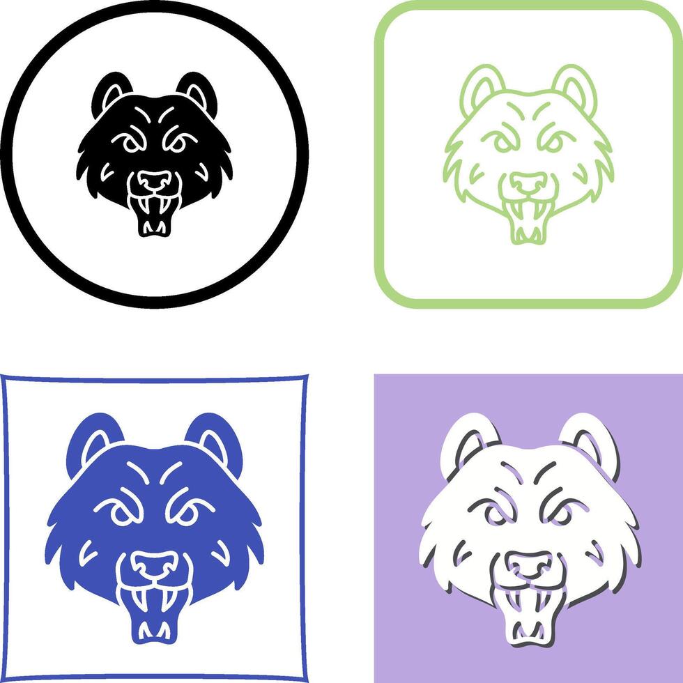 Bear Icon Design vector
