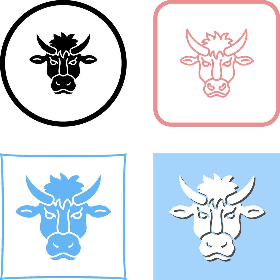 Bison Icon Design vector