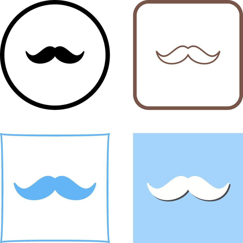 Moustache Icon Design vector