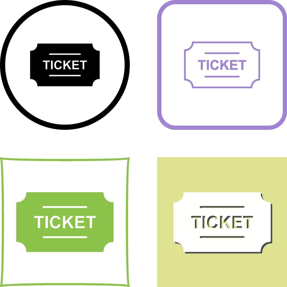 Tickets Icon Design vector