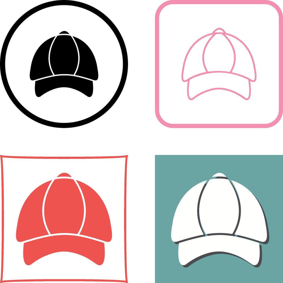 P Cap Icon Design vector