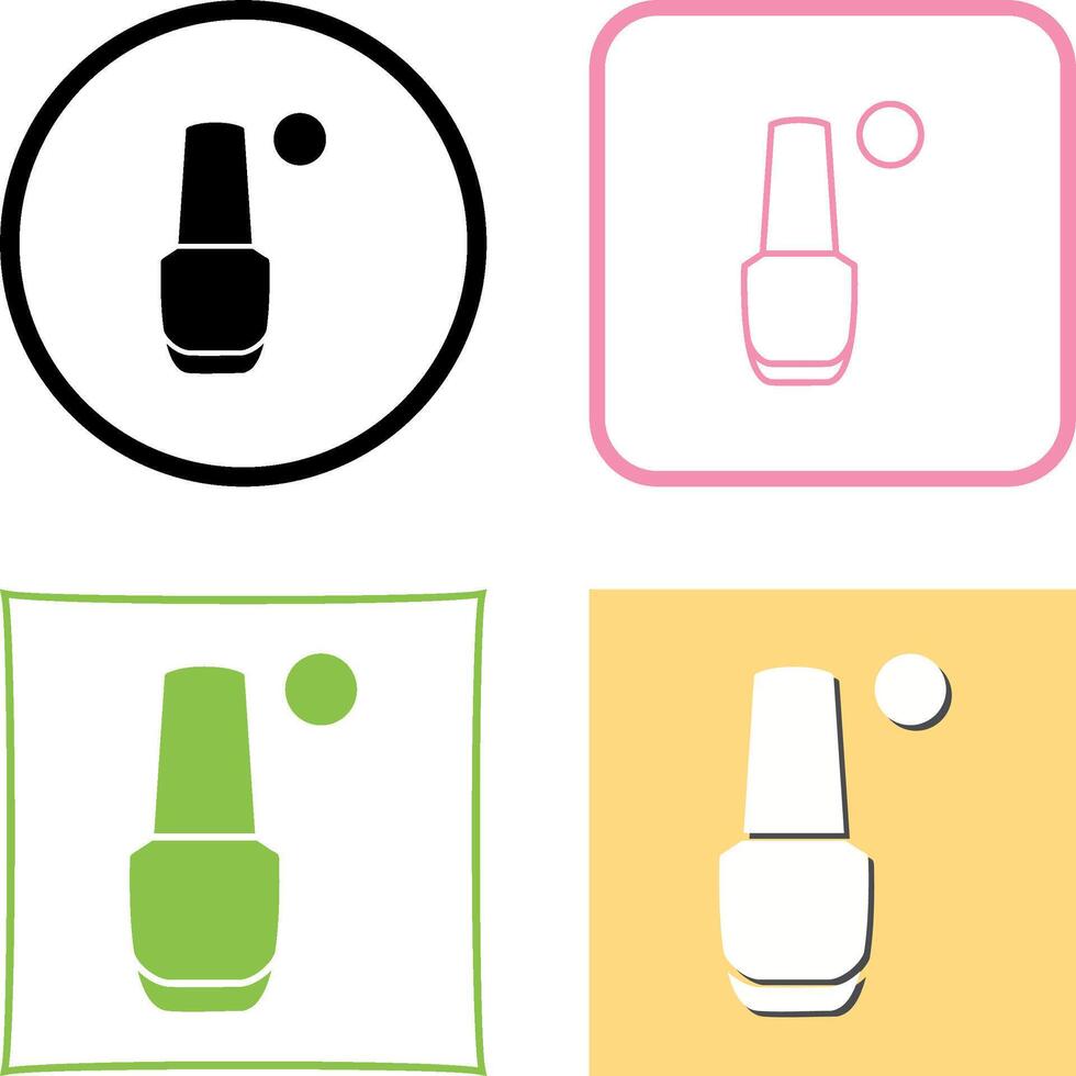 Nailpolish Icon Design vector